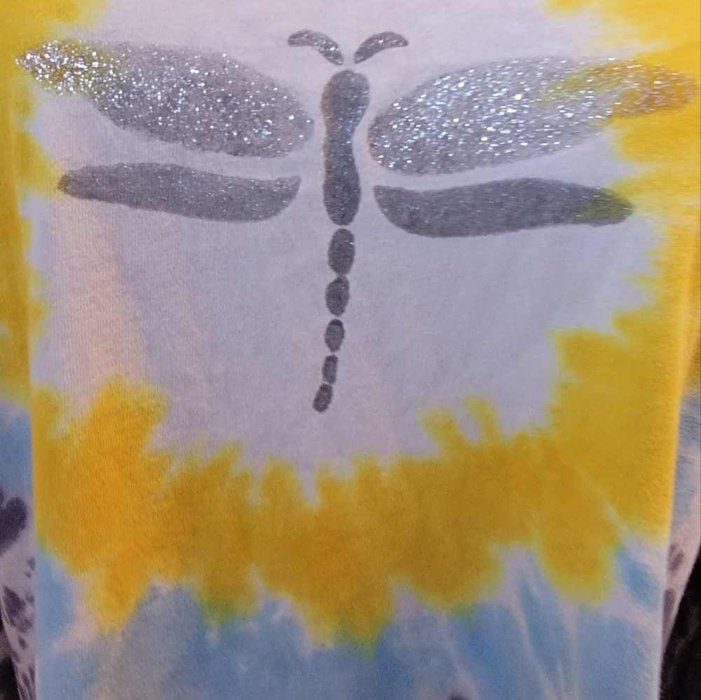 Tied dyed long sleeves t-shirt